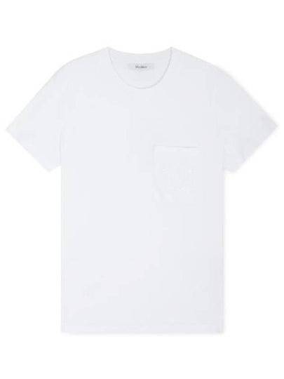 Papaia Logo Cotton Short Sleeve T-Shirt White - MAX MARA - BALAAN 2