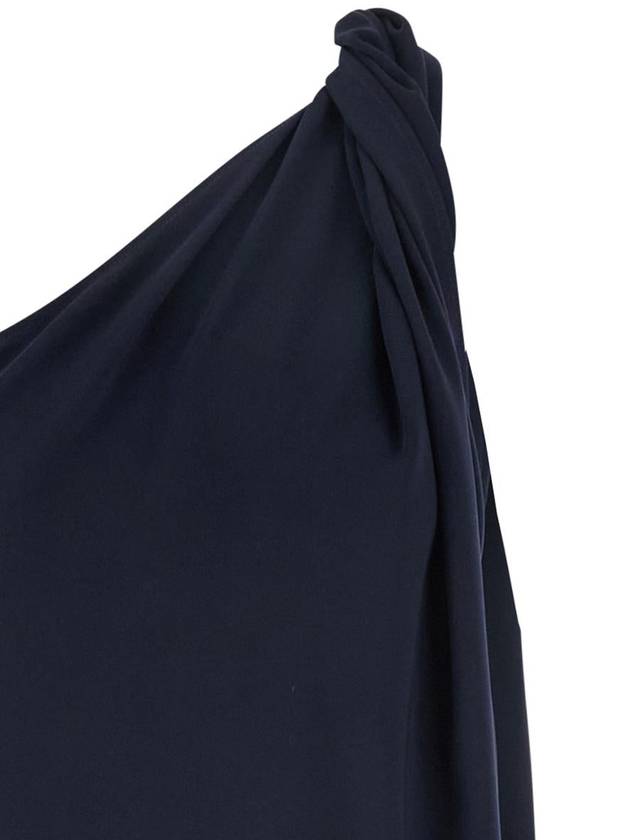 Blue One-Shoulder Long Dress In Tech Fabric Woman - P.A.R.O.S.H. - BALAAN 3