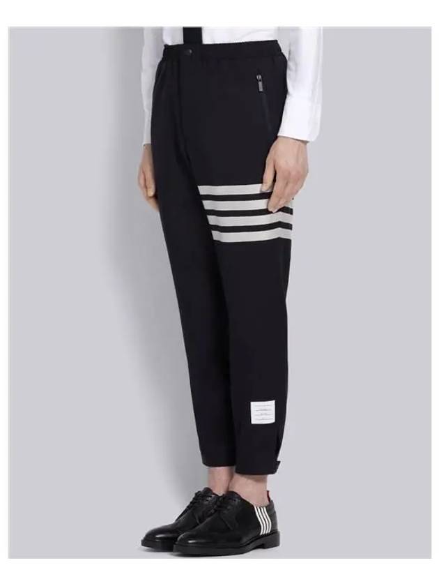 4 Bar Stripe Plain Weave Track Pants Navy - THOM BROWNE - BALAAN 4