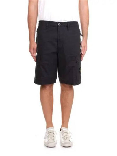 Light Stretch Cotton Bermuda Regular Fit Shorts Navy - STONE ISLAND - BALAAN 2