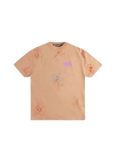 Painted PXP Classic Short Sleeve T-Shirt Orange - PALM ANGELS - BALAAN 2