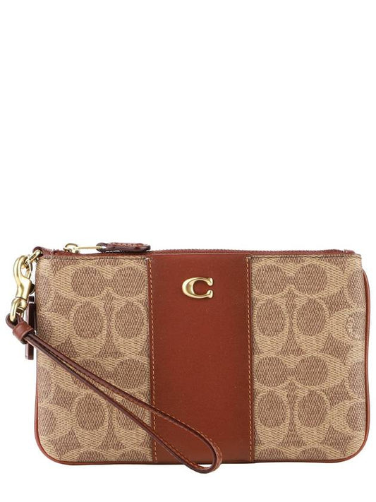 Women’s Clutch Bag CI189 B4 TAN RUST - COACH - BALAAN 1