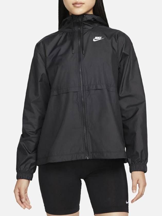 Women's Essential Repel Woven Windbreaker Black - NIKE - BALAAN 2