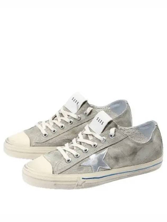 V Star 2 Suede Low Top Sneakers Silver Taupe - GOLDEN GOOSE - BALAAN 2