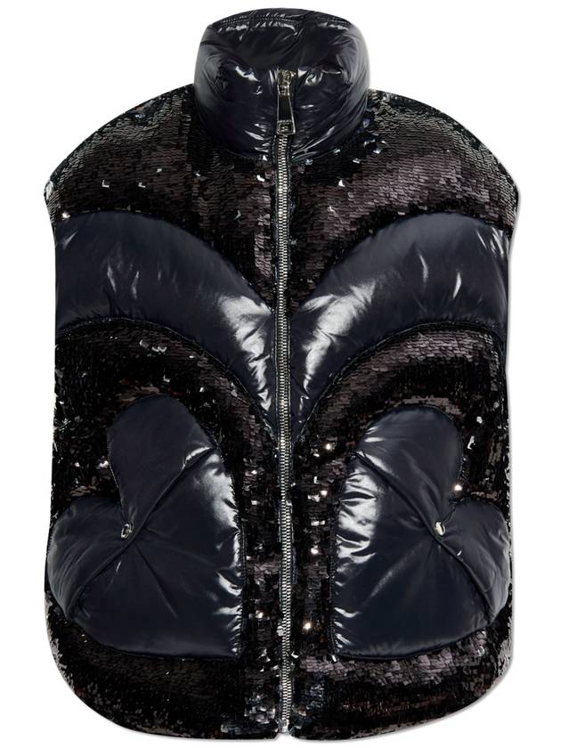 Khrisjoy Down Vest With Sequins, Women's, Black - KHRISJOY - BALAAN 1