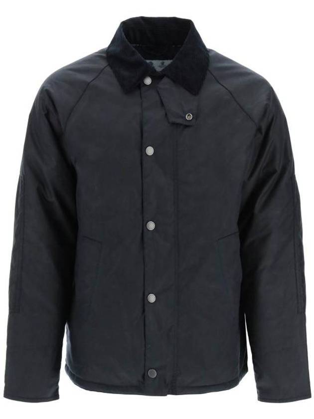 Men's Nara Wax Jacket Navy - BARBOUR - BALAAN 1