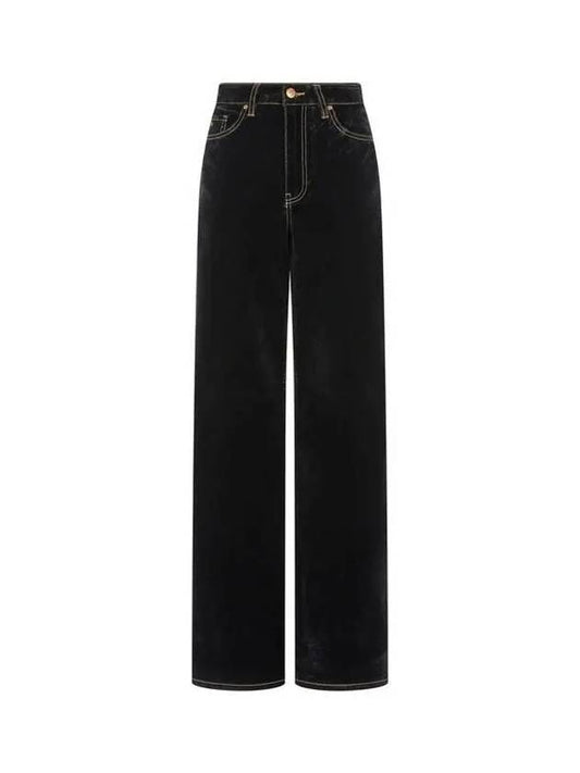 Women s Relaxed Velvet Denim Pants Black 270641 - ARMANI EXCHANGE - BALAAN 1