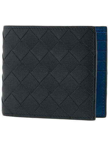 Intrecciato Bifold Half Wallet Ardoise - BOTTEGA VENETA - BALAAN 1