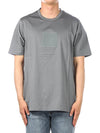 Metropolis Series Mercerized Jersey Logo Badge Short Sleeve T-Shirt Grey - CP COMPANY - BALAAN 2