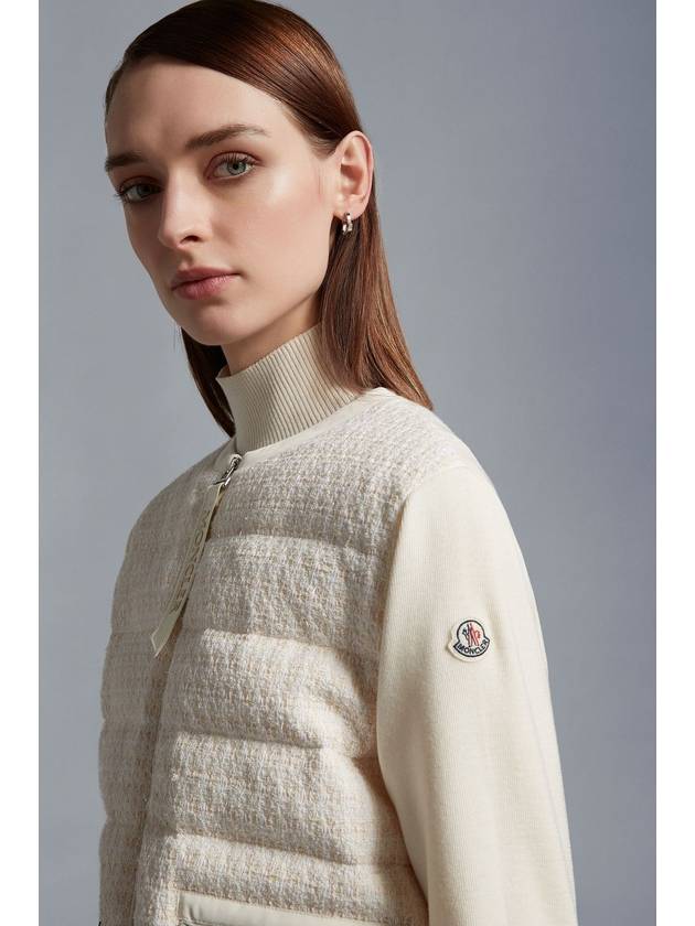 Women s wool cardigan knit padding - MONCLER - BALAAN 5