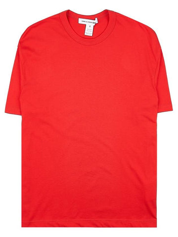 Cotton short sleeve tshirt FKT015 RED - COMME DES GARCONS - BALAAN 1