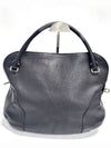 Ferragamo silver Gancini black leather tote bag 21 B936 - SALVATORE FERRAGAMO - BALAAN 1