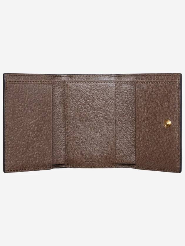 Ophidia 2-Fold Half Wallet Brown Beige - GUCCI - BALAAN 4