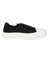 Deck Lace-up Plimsoll Low-top Sneakers Black - ALEXANDER MCQUEEN - BALAAN 1