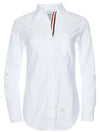 Button Down Cotton Oxford Long Sleeve Shirt White - THOM BROWNE - BALAAN 2