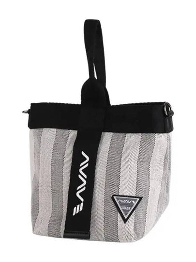 Golf Tennis Striped Mini Tote Bag Pouch Black - AVAVE - BALAAN 2