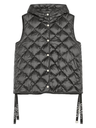 Quilted Padded Vest Dark Grey - MAX MARA - BALAAN 1