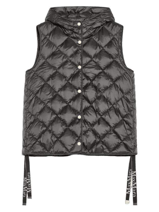 Quilted Padded Vest Dark Grey - MAX MARA - BALAAN 1