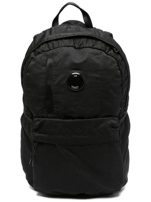 Lens Wappen Nylon Backpack Black - CP COMPANY - BALAAN 1