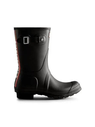 Original color backprint short rain boots black - HUNTER - BALAAN 1