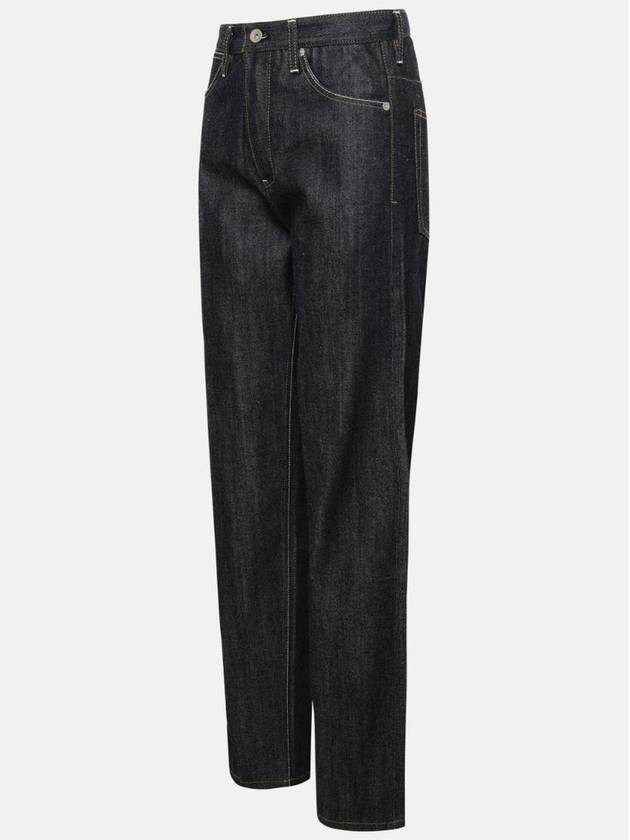 Women's Washed Slim Fit Denim Jeans Navy - JIL SANDER - BALAAN 4