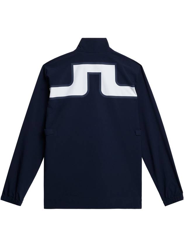 Bridge Back Logo Rain Jacket Navy - J.LINDEBERG - BALAAN 3