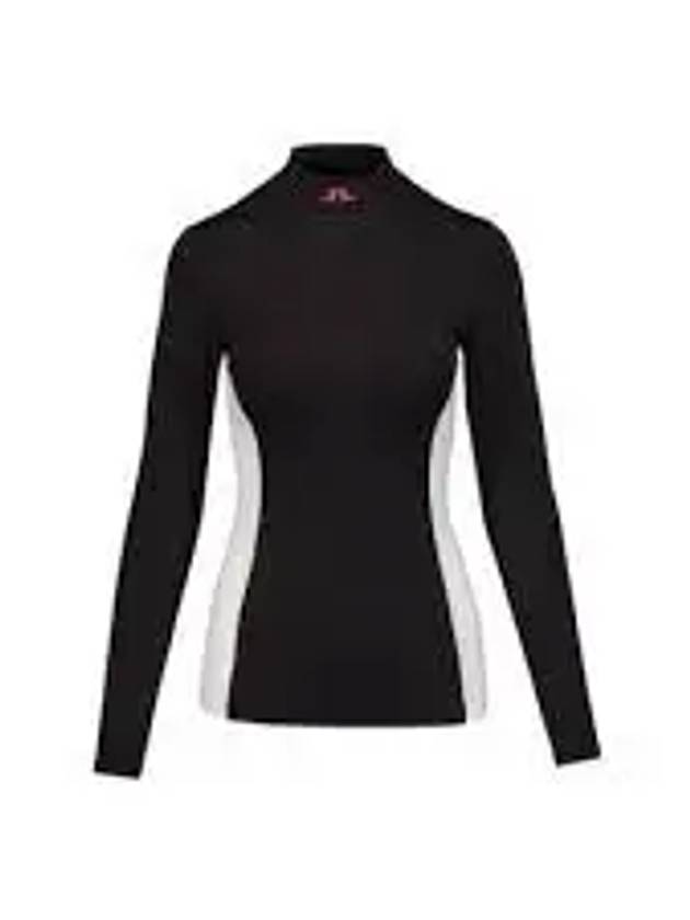 Thabisa Mockneck Long Sleeve T-Shirt Black - J.LINDEBERG - BALAAN 2