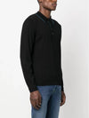 Embroidered Logo Merino Wool Polo Shirt Black - PAUL SMITH - BALAAN 2