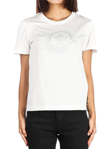 Women s Short Sleeve T Shirt 8C00017 829FB 033 - MONCLER - BALAAN 1