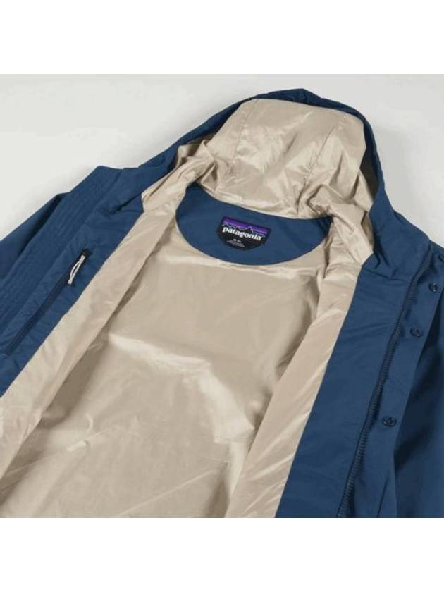 Men's Jackson Glacier Rain Hooded Jacket Blue - PATAGONIA - BALAAN 4