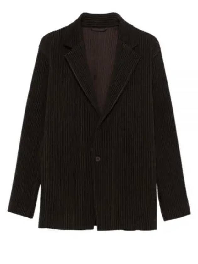 Kersey Pleats Suit Set Jacket Brown - ISSEY MIYAKE - BALAAN 2