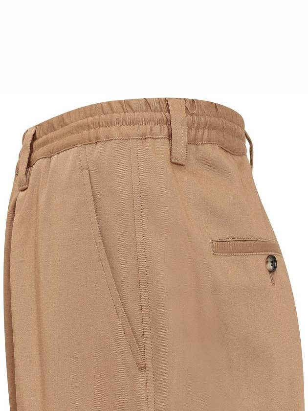 Women's Banding Straight Pants Brown - MARNI - BALAAN 4