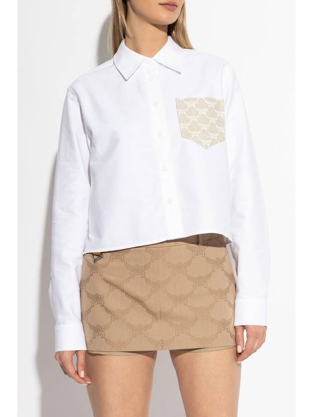 MCM Shirt With Pocket, Women's, White - MCM - BALAAN 3