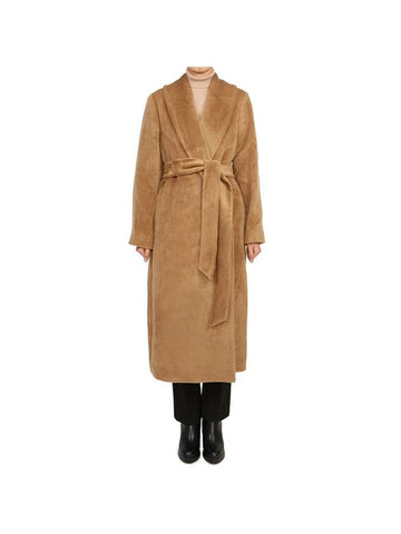 Taglio Alpaca Single Coat Brown - MAX MARA - BALAAN 1