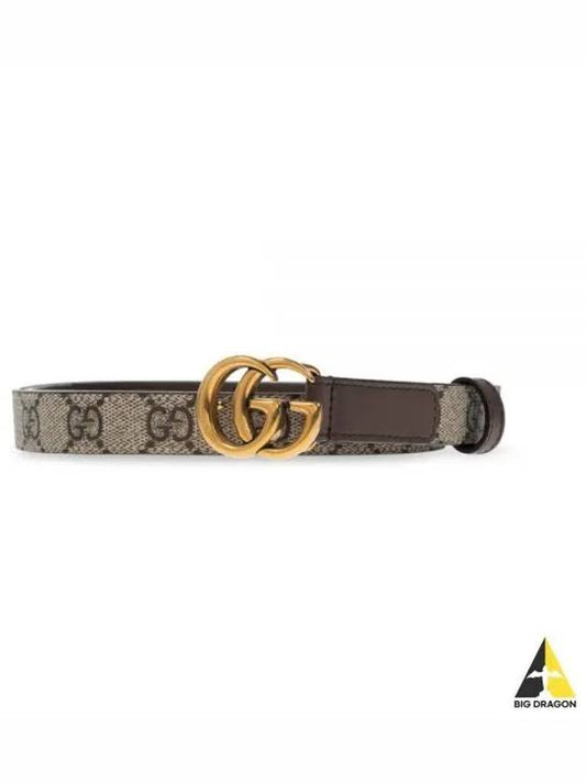 GG Marmont Thin Belt Beige - GUCCI - BALAAN 2