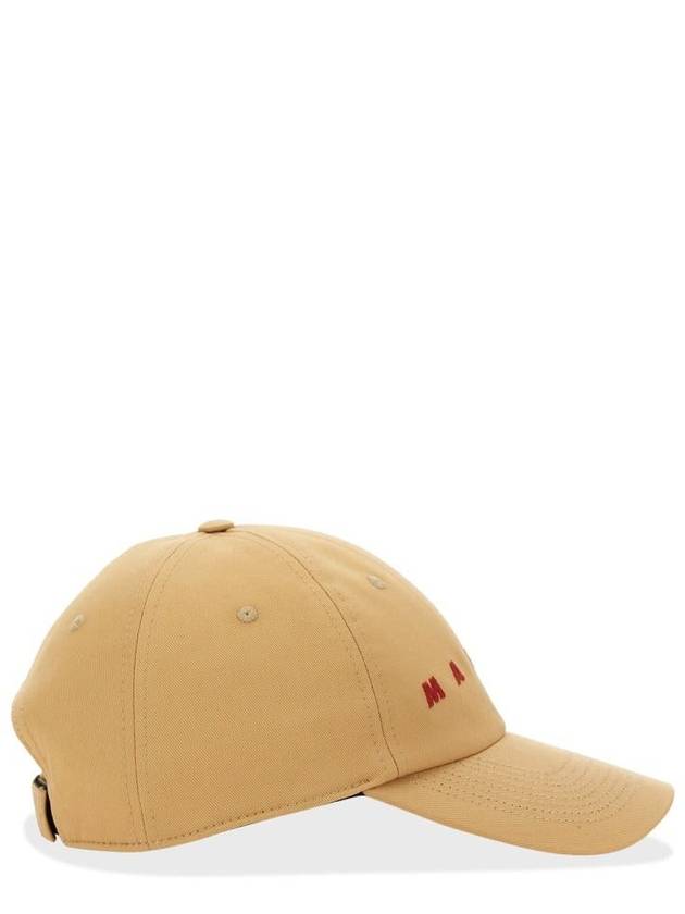 Embroidered Logo Ball Cap Beige - MARNI - BALAAN 3