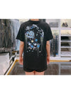 Cotton Logo Floral Short Sleeve T-Shirt Black - GIVENCHY - BALAAN.