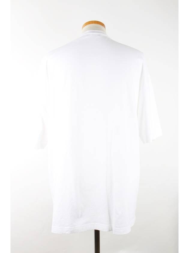 BB Logo Short Sleeve T Shirt White S - BALENCIAGA - BALAAN 7