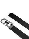 Reversible Gancini Belt Black Hickory - SALVATORE FERRAGAMO - BALAAN 6