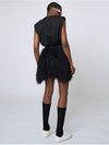 AW31PS08 Fringe Tulle G ShortsBlack - ATHPLATFORM - BALAAN 6