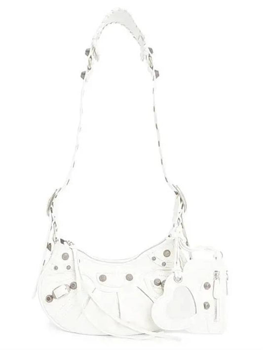 Le Cagole XS Lambskin Shoulder Bag White - BALENCIAGA - BALAAN 2