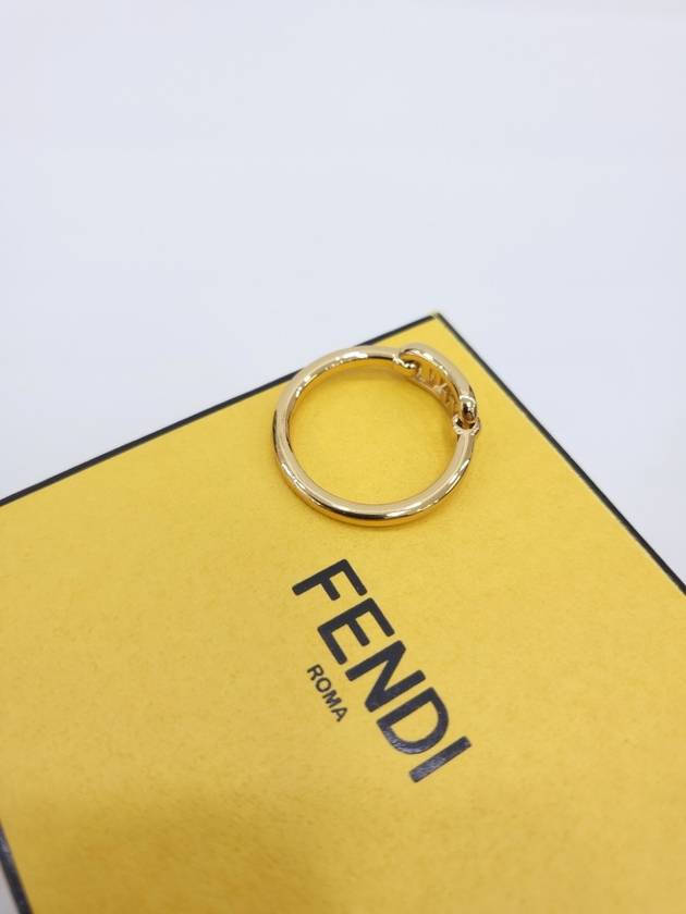 Orak Soft Gold Ring L - FENDI - BALAAN 3