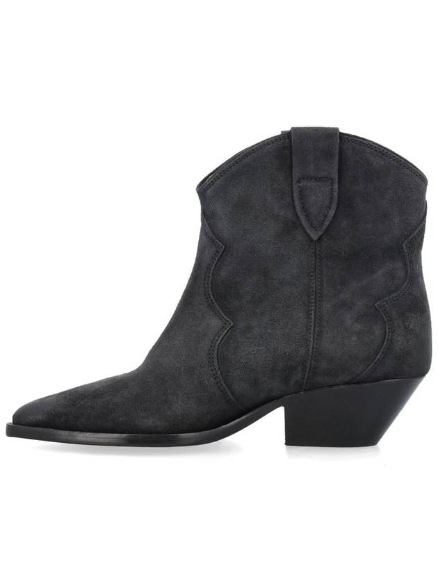 Dewina Suede Western Middle Boots Black - ISABEL MARANT - BALAAN 4