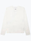 Logo Print Long Sleeve T Shirt White - JIL SANDER - BALAAN 2