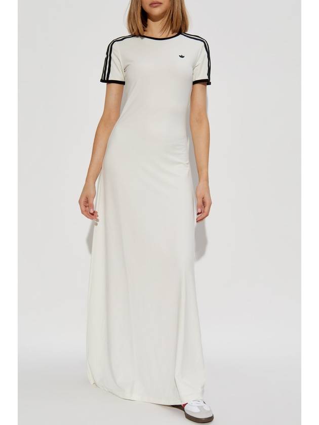 ADIDAS Originals Long Dress With Logo-shaped Appliqué, Women's, White - ADIDAS ORIGINALS - BALAAN 3