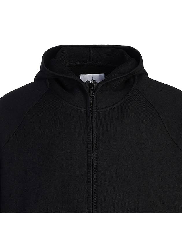 Wappen Patch Cotton Hooded Jacket Black - STONE ISLAND - BALAAN 5