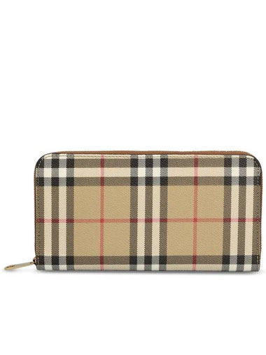 Burberry check print zip up wallet 8094438 A9534 - BURBERRY - BALAAN 1