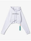 Bling Cropped Hoodie White - OFF WHITE - BALAAN 2