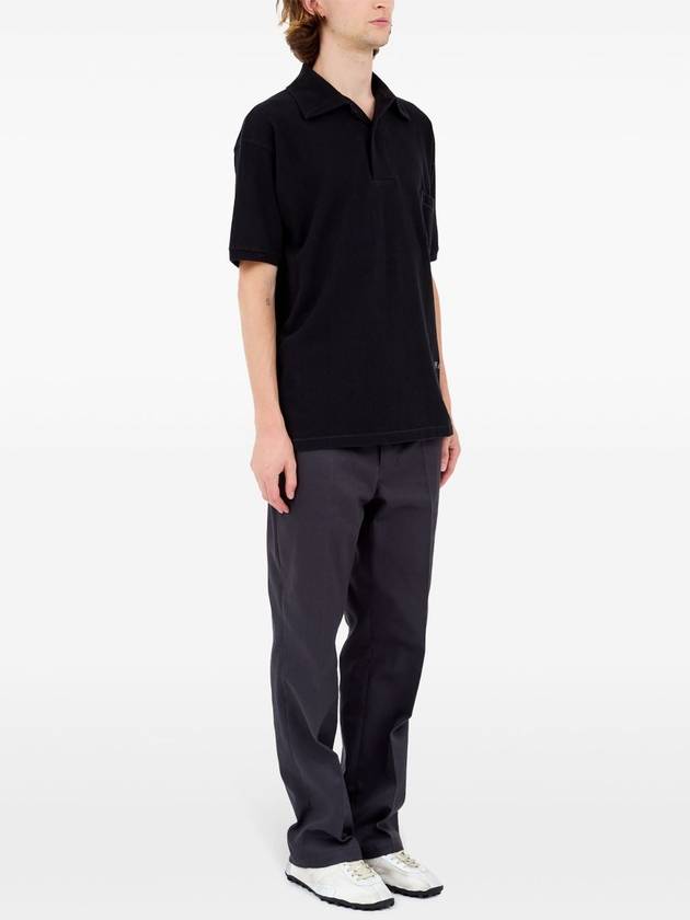 logo-print polo shirt - MAISON MARGIELA - BALAAN 3