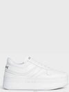 Wedge Outsole Block Low Top Sneakers Optic White - CELINE - BALAAN 2